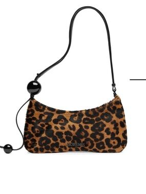 Jacquemus Leopard Print Shoulder Bag - Brown/Black